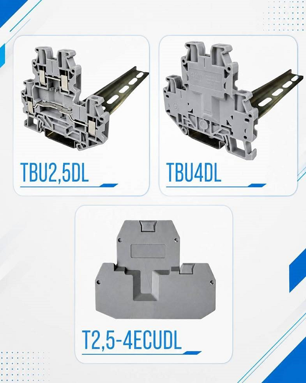 Клеммы TBU2,5DL TBU4DL T2,5-4ECUDL Клеммы TBU2,5DL TBU4DL T2,5-4ECUDL