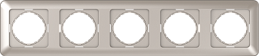 4779101516401 Рамка 5-местная R05/SLch, упак (10 шт)