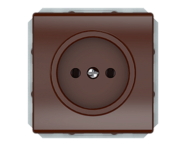 4779101113020 Розетка RP16-001-02/STbr, упак (10 шт)