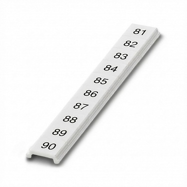 31260755 Шильдик маркировочный ПМКП 5,ВЕРТ: 81-90, упак (100 шт)