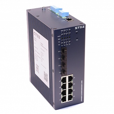 70100013 Коммутатор управляемый STEZ3000-8G-4GSFP-POE