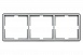 4779101519259 Рамка 3-местная R03/STmt, упак (15 шт)