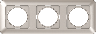 4779101516388 Рамка 3-местная R03/SLch, упак (15 шт)