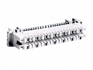 65041005-01 Плинт LSA-PROFIL 2/6-3, размыкаемый, маркировка 1...6 