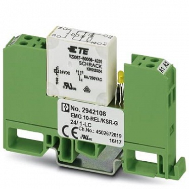 2942108 Модуль реле EMG 10-REL/KSR-G 24/ 1-LC 2942108 Модуль реле EMG 10-REL/KSR-G 24/ 1-LC