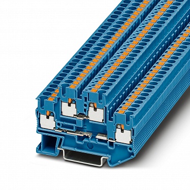 1147743 Клеммный блок PTTB 2,5-2BE BU, упак (50 шт)