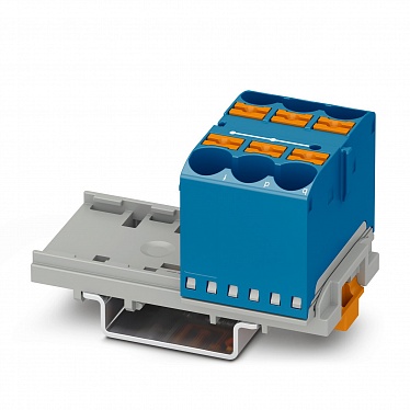 1082404 Распределительный блок PTFIX 6X10/S-NS35 BU, упак (10 шт) 1082404 Распределительный блок PTFIX 6X10/S-NS35 BU, упак (10 шт)