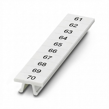 31260138 Шильдик маркировочный ПМК 5,ВЕРТ: 61-70, упак (100 шт)