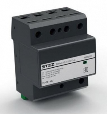 40012003 УЗИП класса 1+2, 1 фаза, N, PE АвИмп-I-1.1-320/15-C