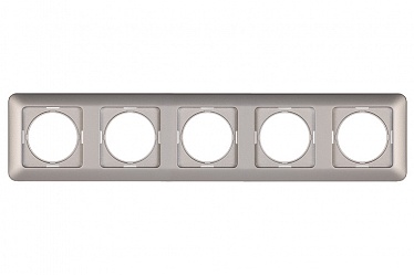 4779101519396 Рамка 5-местная R05/SLmt, упак (10 шт)