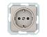 4779101116045 Розетка с заземлением, без рамки RP16-002-02/SLch, упак (10 шт)