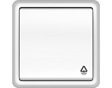 4779101810448 Кнопка P110-012/STww, упак (10 шт)