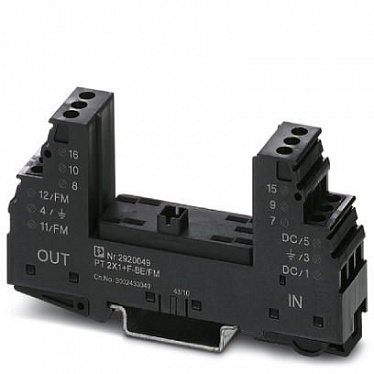 2920049 Элемент защиты напряжения PT 2X1+F-BE/FM