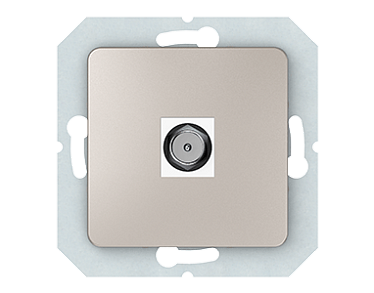 4779101636048 Телевизионная розетка б\р  TVL01-02/SLch, упак (10 шт)