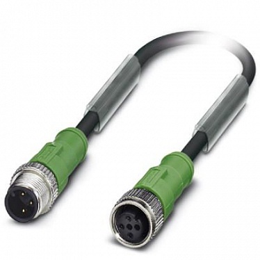 1681512 Кабель датчика/исполнителя SAC-3P-M12MS/0,6-PUR/M12FS 1681512 Кабель датчика/исполнителя SAC-3P-M12MS/0,6-PUR/M12FS