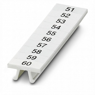 31260067 Шильдик маркировочный ПМК 4,ВЕРТ: 51-60, упак (100 шт)