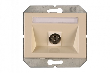 4779101631708 Телевизионная розетка оконечная TVL01-02/XPiv, упак (10 шт)