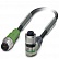 1694651 Кабель датчика/исполнителя SAC-5P-M12MS/1,5-PUR/M12FR-3L