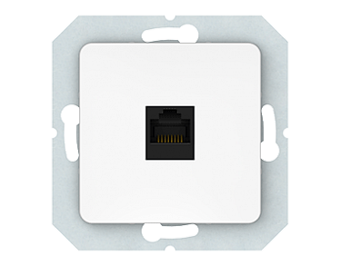 4779101630541 Компьютерная розетка RJ45 KLRJ45-15e3-02/SLww, упак (10 шт)
