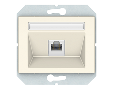 4779101631562 Телефонная розетка RJ11, б\р TLRJ11-131-02/XPiv, упак (10 шт)
