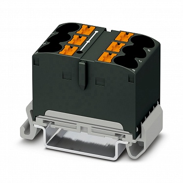 1082486 Распределительный блок PTFIX 6X10/S-NS35A BK, упак (10 шт) 1082486 Распределительный блок PTFIX 6X10/S-NS35A BK, упак (10 шт)