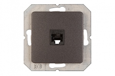 4779101637939 Телефонная розетка RJ11, без рамки TLRJ11-131-02/SLan, упак (10 шт)