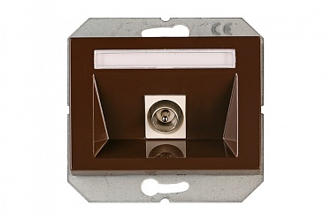 4779101633153 Телевизионная розетка оконечная TVL01-02/XPbr, упак (10 шт)