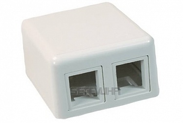 1-1116698-3 Офис-бокс 2 порта, белый, для 110, SL, MT-RJ 1-1116698-3 Офис-бокс 2 порта, белый, для 110, SL, MT-RJ
