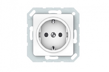 4779101110180 Розетка с заземлением RP16-002-02/SLww, упак (10 шт)