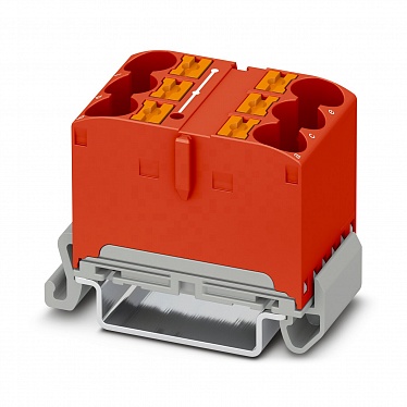 1082481 Распределительный блок PTFIX 6X10/S-NS35A RD, упак (10 шт)