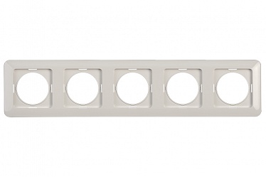 4779101510102 Рамка 5-местная R05/SLww, упак (10 шт)