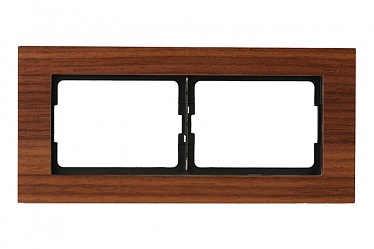 4779101516135 Рамка 2-местная из ореха R02/XPframes, упак (4 шт)