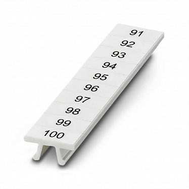 31260603 Шильдик маркировочный ПМК 8,ВЕРТ: 91-100, упак (100 шт)